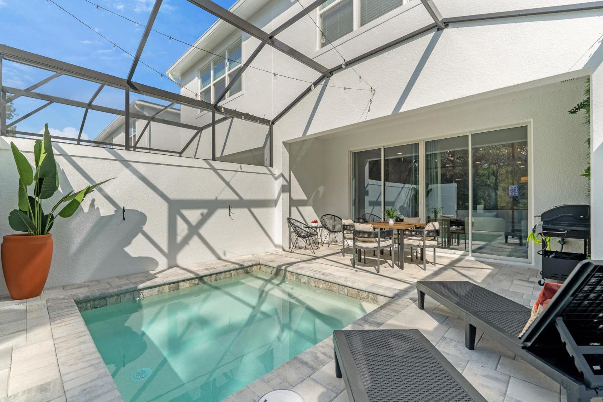 Upstay - Modern Family Townhouse W Private Pool Orlando Eksteriør bilde